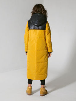 22305 Пальто дем. горчичный - Dizzyway фото 3