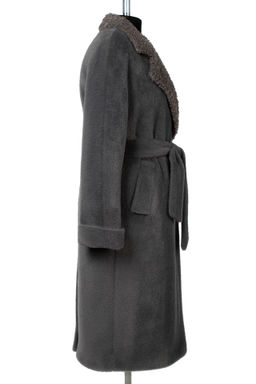 02-3192 Пальто женское утепленное (пояс) - El podio фото 10