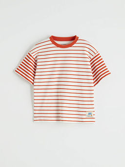 Bisiklet Yaka ?izgili Erkek ?ocuk Ti??rt 2li