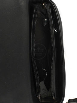 Сумка женская искусственная кожа DJ-СМ 6762-BLACK, 1отд, плечевой ремень, черный SALE 257756 - Adelia фото 8