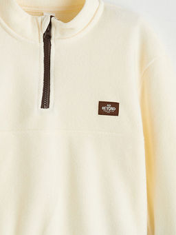 Dik Yaka Erkek ?ocuk Polar Sweatshirt