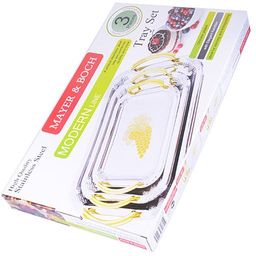 3677 Наб/подносов мет. MB 3пр рез/зол/руч(х20) - Mayer&boch фото 8