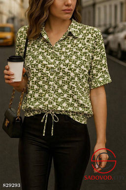 Рубашка женская с принтом