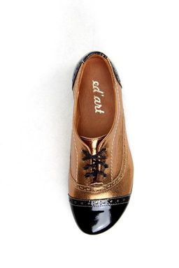 Туфли полуботинки EDART 101.115 bl.dark.gold  фото 4