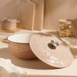 Казан SL Home, 3.65 л, d=25, h=10.5, с эмалированным покрытием, чугун, розовый