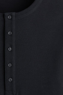 Camiseta de canal? con cuello panadero Slim Fit - H&m фото 5