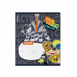 Цена за 10 шт. Тетрадь школьная ученическая ErichKrause Простоквашино, 24 листа, линейка (в плёнке по 10 шт.)_MIX-PACK  фото 7