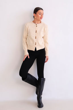 Martichelli Кардиган бежевый в крапинку  фото 19