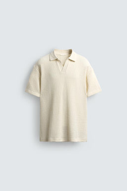 TEXTURED POLO SHIRT - Zara фото 7