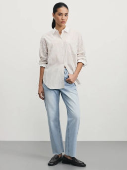 Рубашка из хлопка с контрастными деталями / Zarina