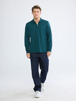 Polo Yaka Erkek Sweatshirt