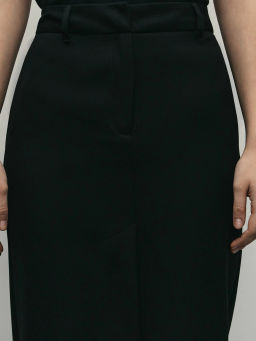 Юбка миди с контрастной деталью по низу / Zarina  фото 6