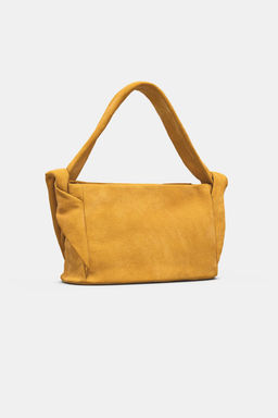 SPLIT SUEDE HANDBAG - Zara фото 9