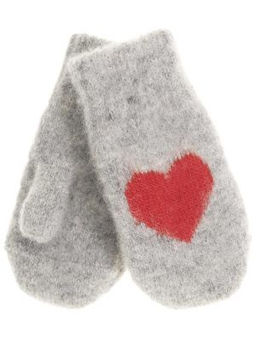 Варежки детские круговые Сердце 0320-2 - Рассказовские варежки фото 2