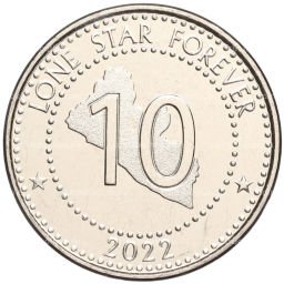 Монета 10 долларов 2022 года Либерия
