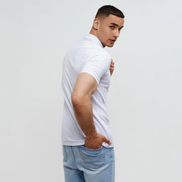 Футболка поло мужская MINAKU REGULAR FIT: белая, р-р 54