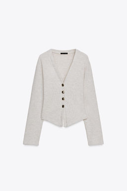 SOFT BUTTON CARDIGAN - Zara фото 12