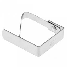 Зажим для скатерти из нержавеющей стали, 4,8х4х0,7см, 4 штуки, в блистере (Китай) - Домашняя мода фото 4