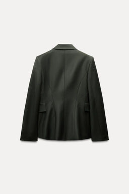 ZW COLLECTION DOUBLE-BREASTED WOOL BLEND BLAZER - Zara фото 5