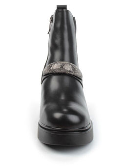04-M904 987-31M-1 BLACK Ботинки зимние женские (натуральная кожа, натуральный мех)
