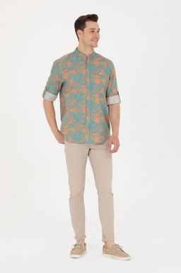 U. S. Polo Assn Мужская мятная рубашка с длинным рукавом - U.s. polo assn фото 4