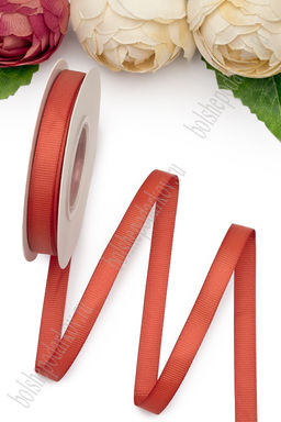 Лента репсовая 1 см*20 ярд "1 сорт" (SF-1346) красный №250