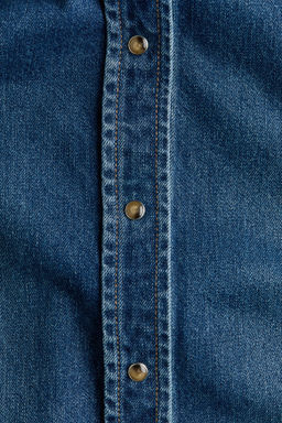 Camisa denim con cuello lazo - H&m фото 7
