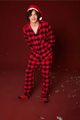 TRENDYOL MAN K?rm?z? Regular Fit Ekose Pijama Tak?m? THMAW22PT0419 - Trendyolmilla фото 2