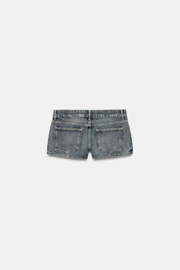 SHORTS MINI DENIM TRF TACHAS / Marino - Zara фото 7