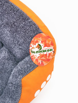 Лежанка-диван для животных, 45 х 30 х 15, желтая, плащевка