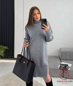 Вязаный свитер длинный - Bruno фото 5