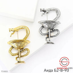 Брошь Змея с камнями - Bruno фото 6