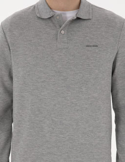 Gri Regular Fit Sweatshirt - Pierre cardin фото 6