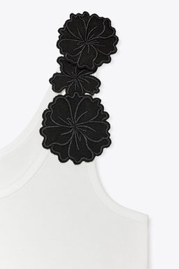 FLORAL APPLIQUE TOP - Zara фото 7