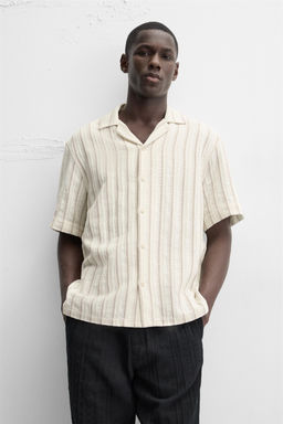 STRIPED TEXTURED SHIRT - Zara фото 13