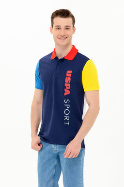 U. S. Polo Assn Мужская темно-синяя футболка с воротником-поло - U.s. polo assn фото 15