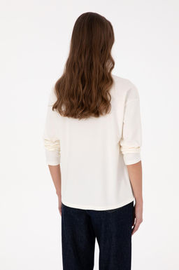 Kad_n Krem Sweatshirt - U.s. polo assn фото 5