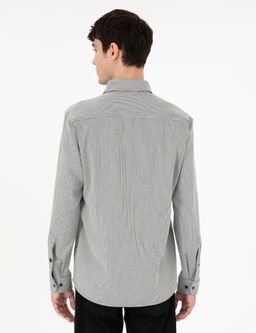 Gri _izgili Regular Fit Uzun Kollu G_mlek - Pierre cardin фото 5