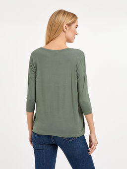 футболка женская свободного кроя с рукавом 3/4 - Glenfield фото 6