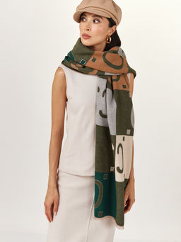 в составе ШЕРСТЬ  и КАШЕМИР Большой, мягкий, теплый  двусторонний палантин - Tantino фото 8