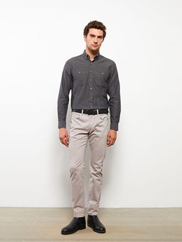 Regular Fit Uzun Kollu Gabardin Erkek G?mlek