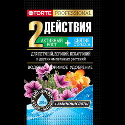 Bona Forte Удобрение Петунии, бегонии, пеларгонии и др. 2 ДЕЙСТВИЯ 100 гр BF23010891