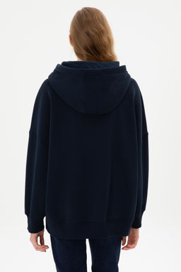 Kad_n Lacivert Basic Sweatshirt Sepette S_rpriz _ndirim - U.s. polo assn фото 5