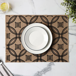 Набор салфеток сервировочных на стол Доляна Капия, 4 шт, 4030 см, цвет бежевый  фото 5