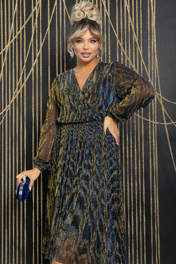 Платье Млечный путь (сине-золотое) П11715 - Lt collection фото 6