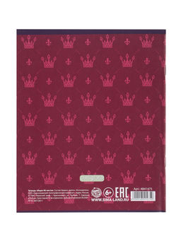 Цена за 2 шт. Тетрадь 96 листов в клетку, Calligrata King&apos;s school, МИКС