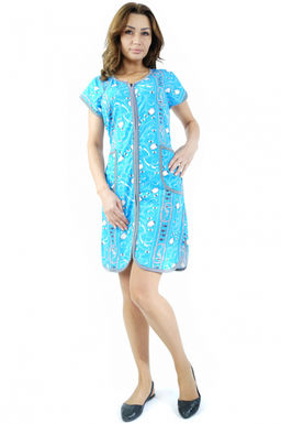 Арт. 573 Халат женский 44-52 (5 шт) Цвет:ассорти - Калинка фото 2