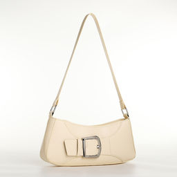 Сумка женская багет на молнии, цвет молочный - Simaland фото 3