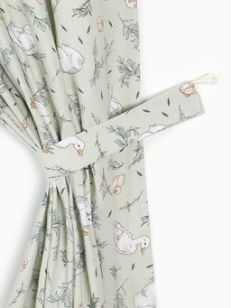 Шторы для кухни с подхватами Divine day, 150×180 см - 2 шт., рогожка 176 г/м²