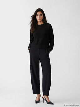 Свитер женский ажурный oversize